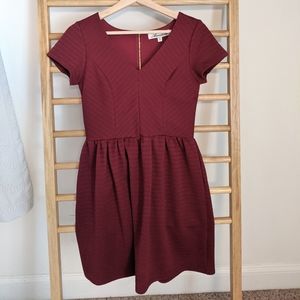 Francesca's Annabella Red Empire Waisted Dress